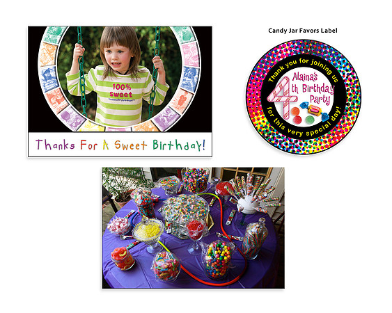 alaina 4th bd thank yous & favors