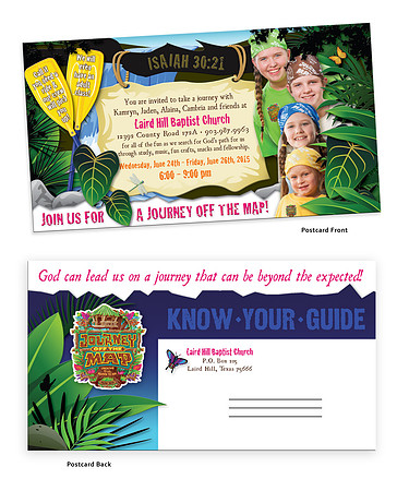 lhbc vbs postcard invitation