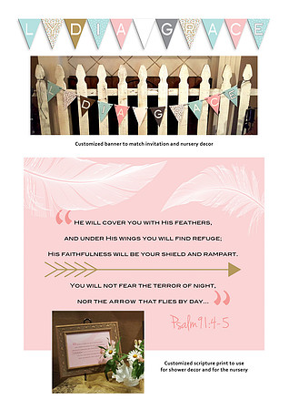 skyler baby shower banner:frame
