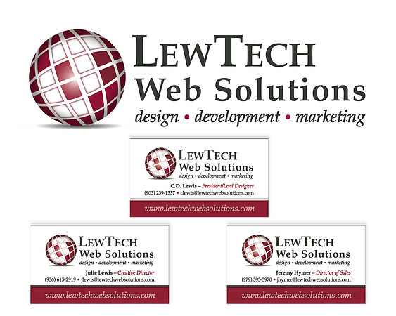 lewtech logo & cards