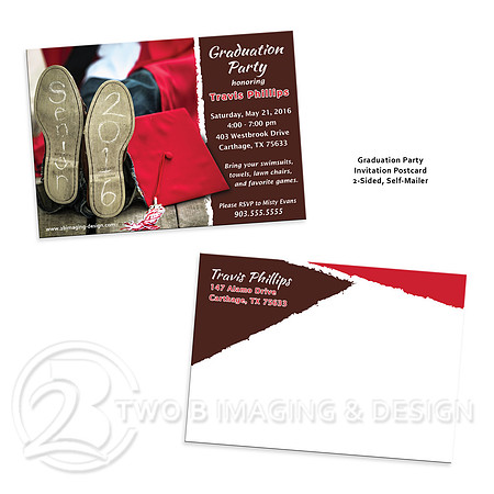 travis graduation party invite