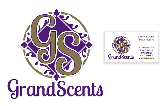 grandscents logo and cc