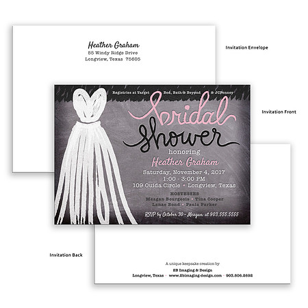 heather bridal shower invite