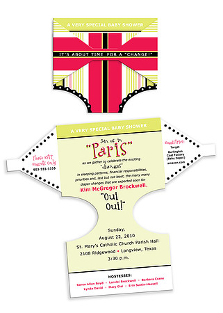 kim baby shower invitation