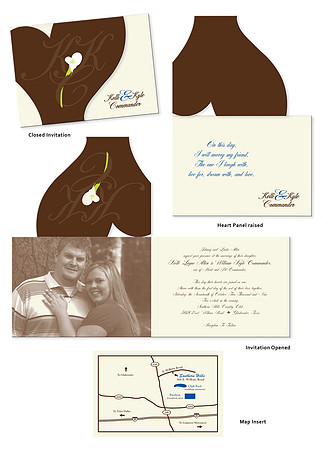 kelli wedding invitation