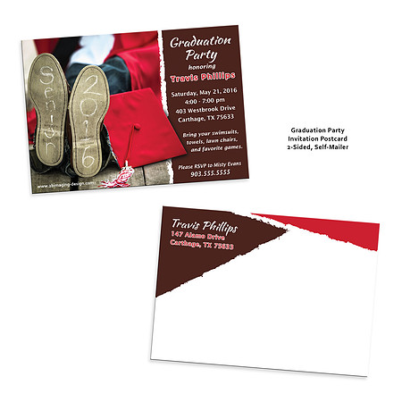 travis graduation party invite