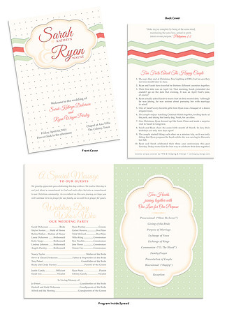 sarah-ryan wedding program